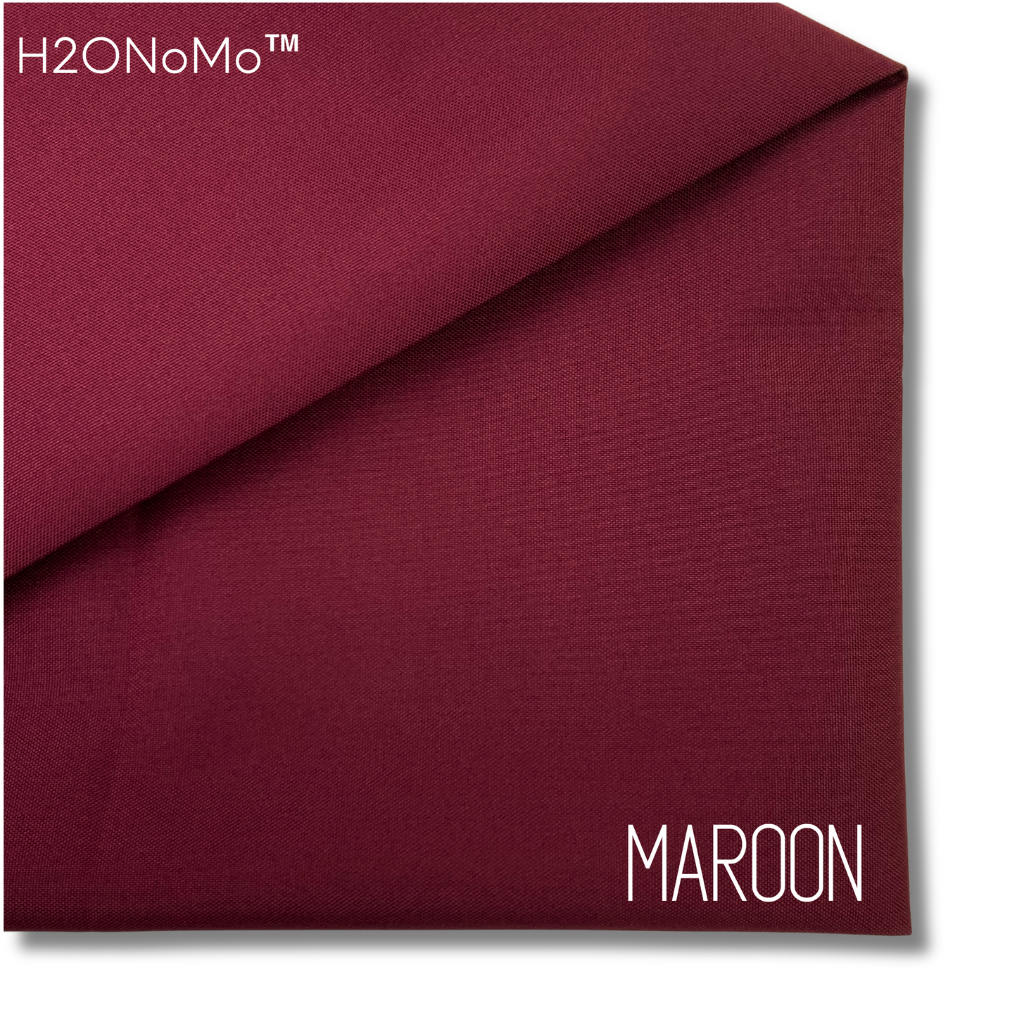 MAROON Solid Color H2ONoMo™ Water Resistant Canvas
