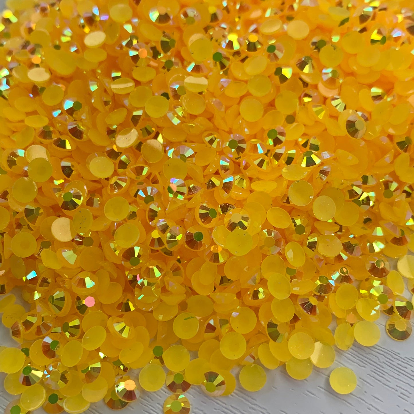 Citrine AB | Premium Jelly Resin Rhinestones | Non Hotfix | 3mm, 4mm or 5mm | Flatback