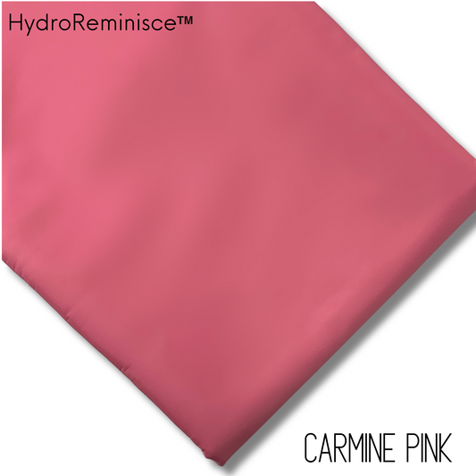 CARMINE PINK Solid Color HydroReminisce™ Luxury Fabric