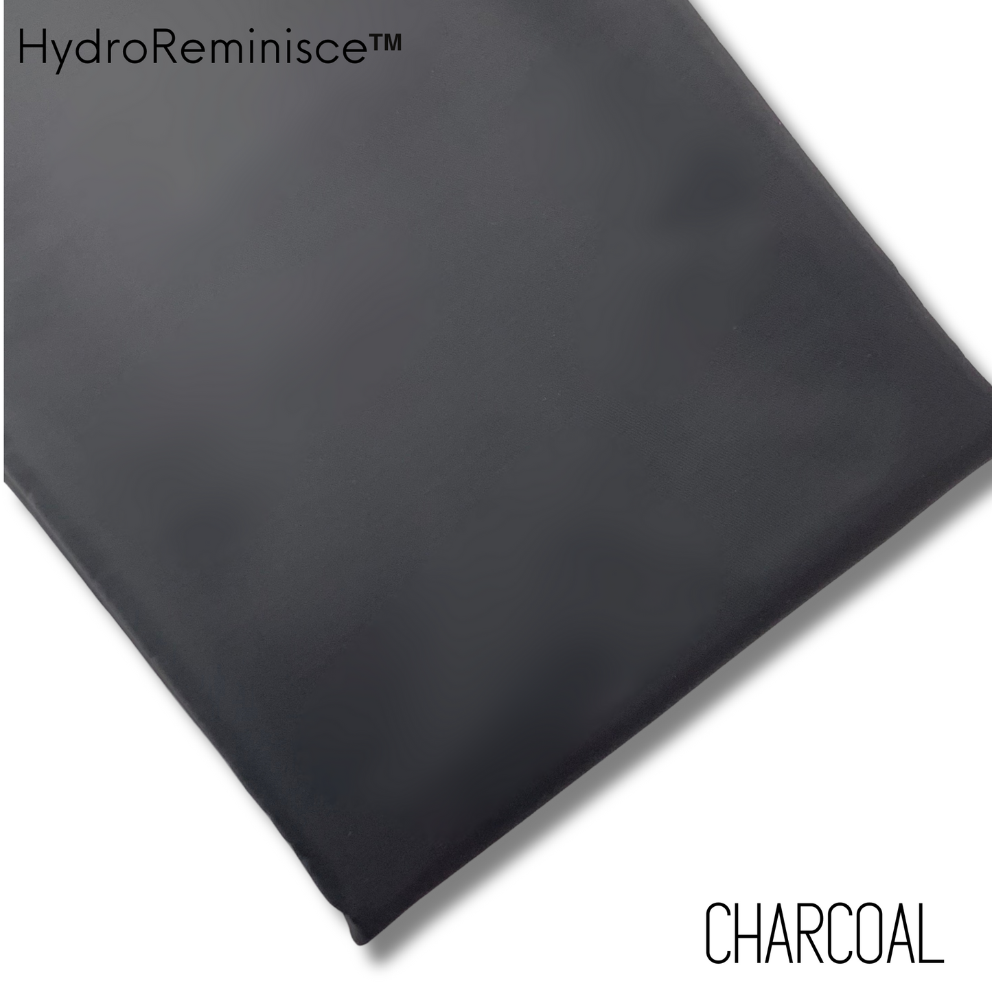 CHARCOAL Solid Color HydroReminisce™ Luxury Fabric