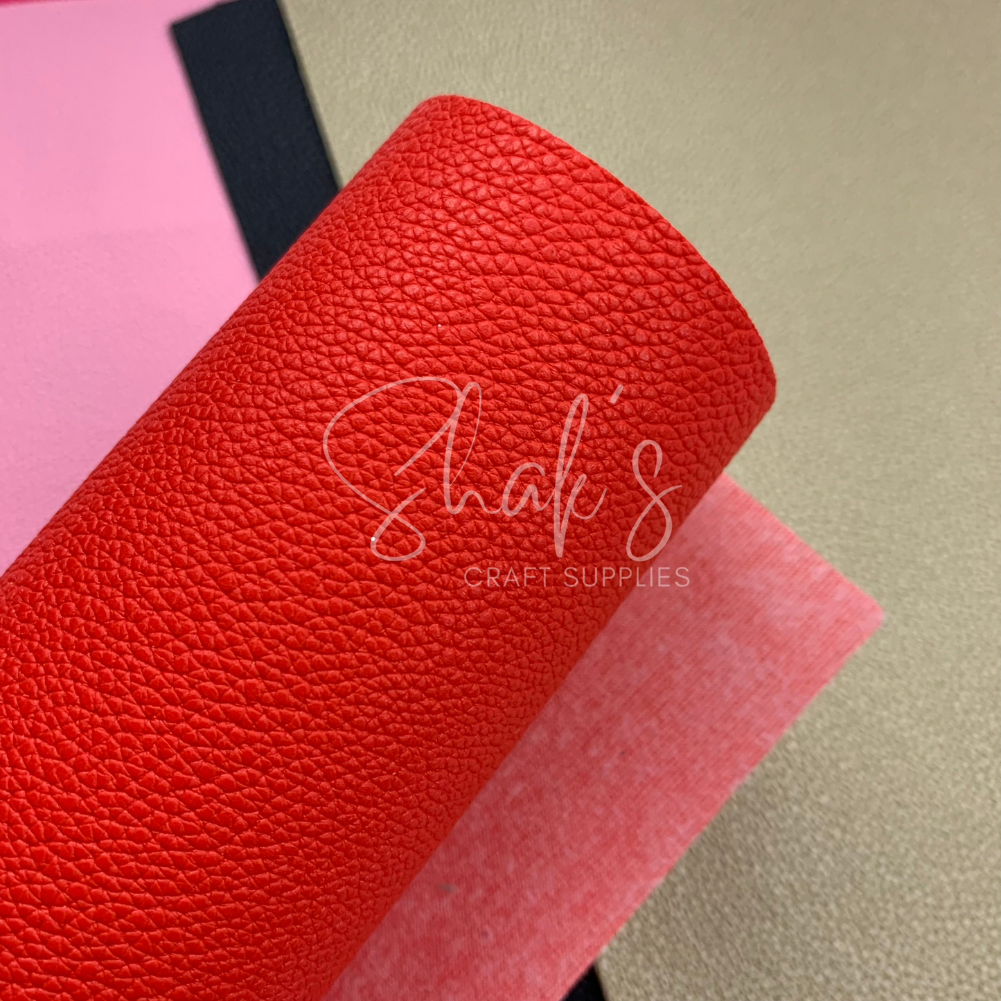 Small Pebble Litchi .6mm Faux Leather Sheets