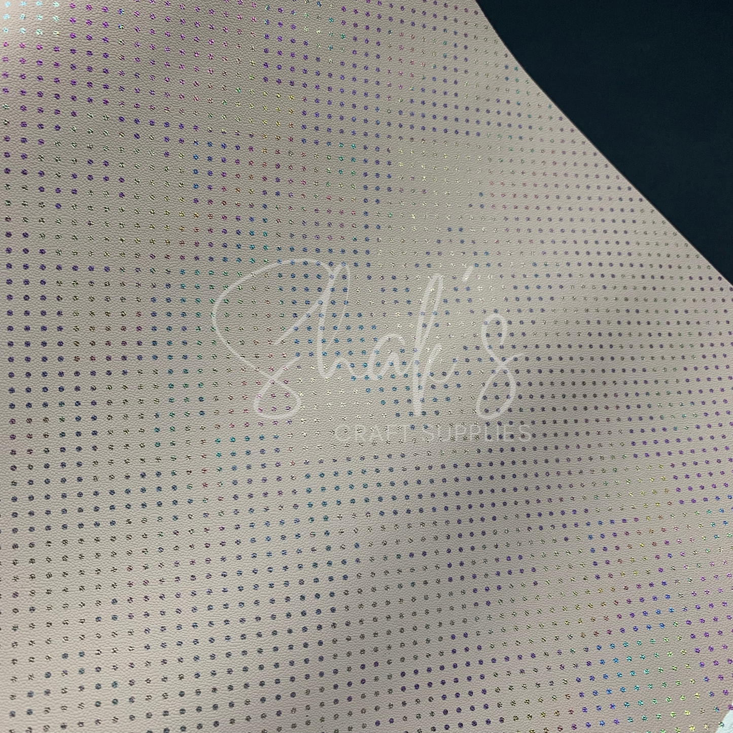 Laser Dots .8mm Smooth Faux Leather