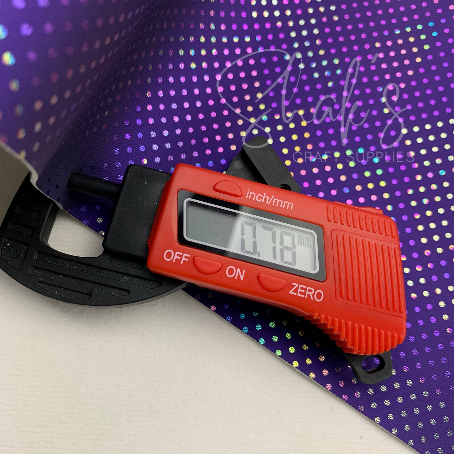 Laser Dots .8mm Smooth Faux Leather