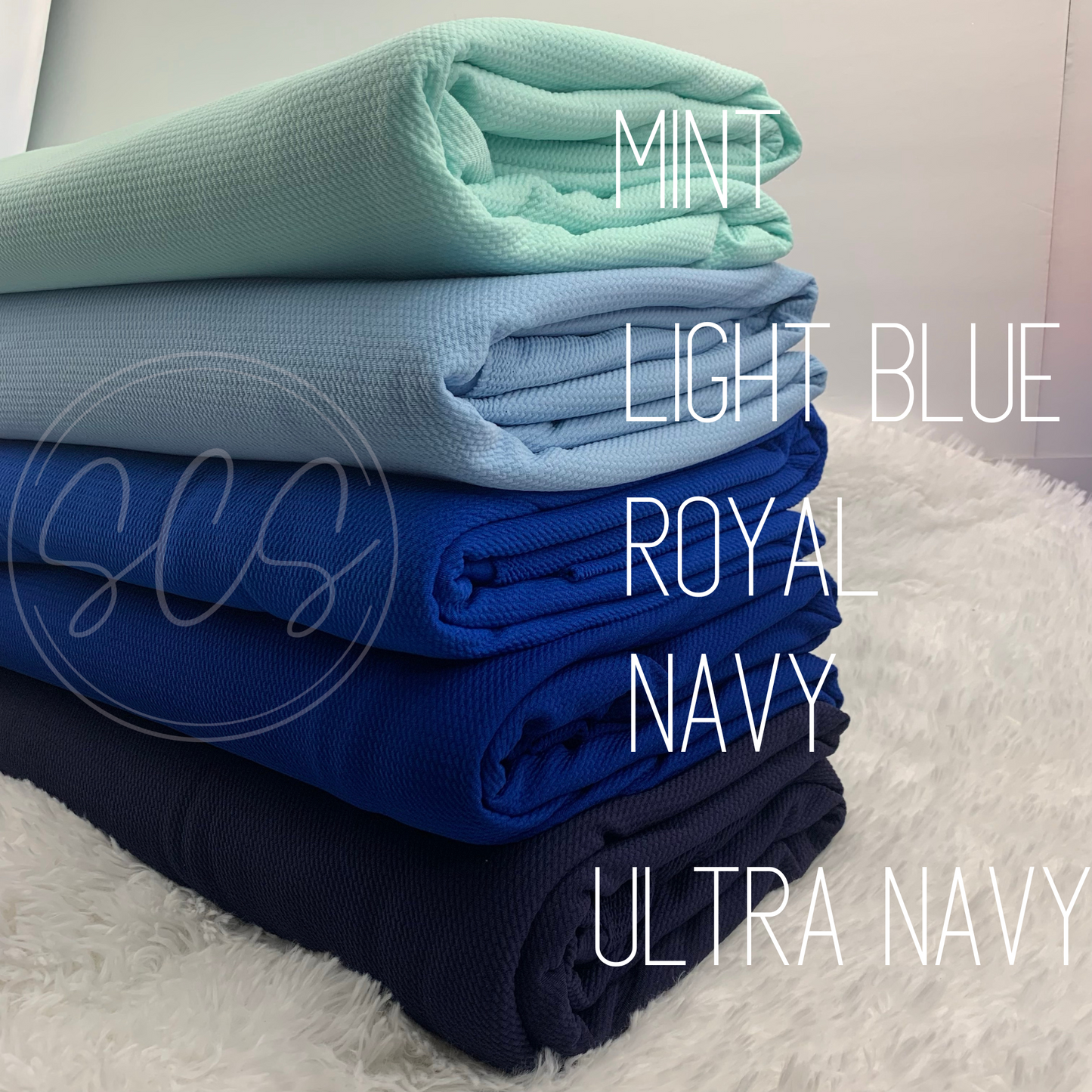 Blue Tones Bullet Liverpool Fabric Strip, Half and Full Yards