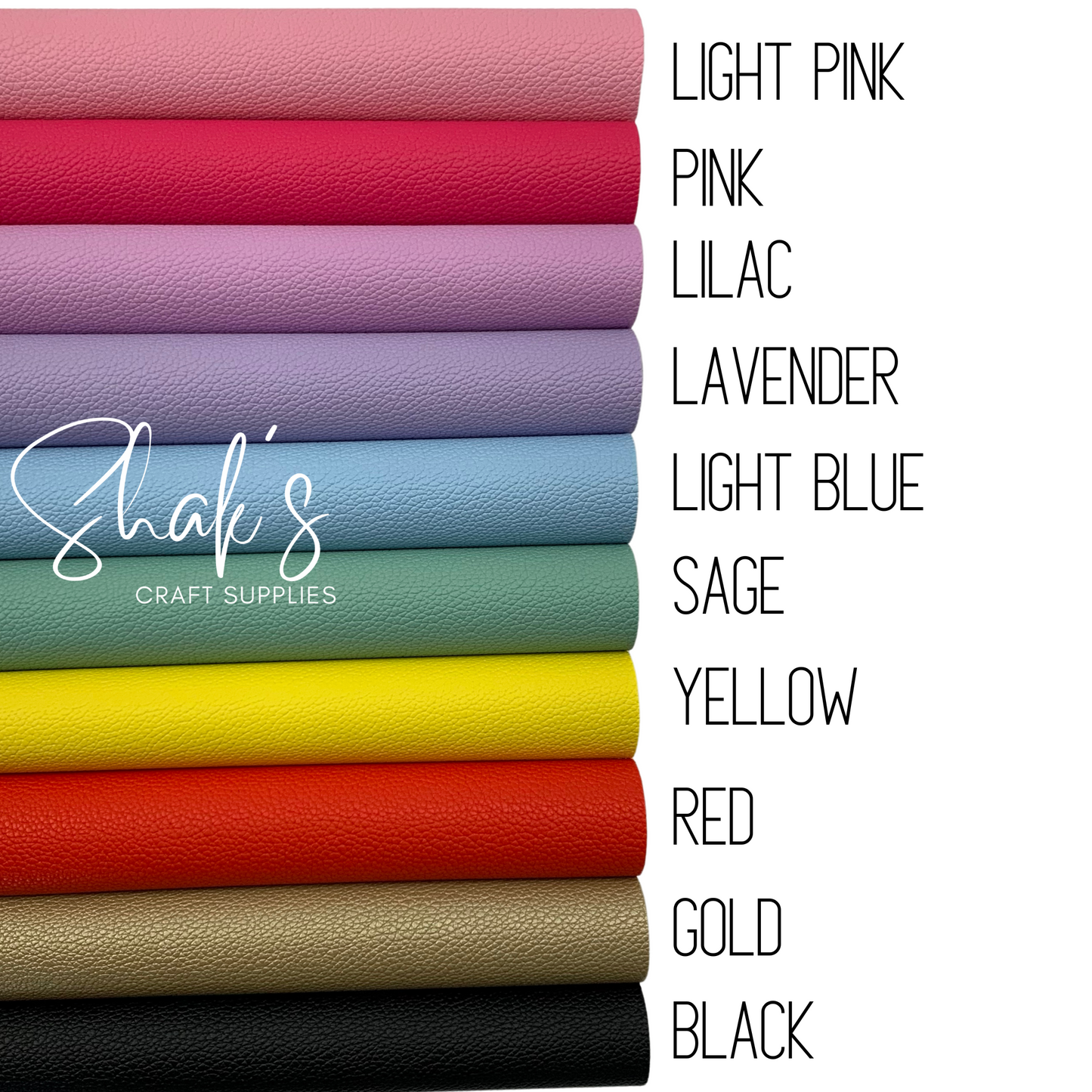 Small Pebble Litchi .6mm Faux Leather Sheets