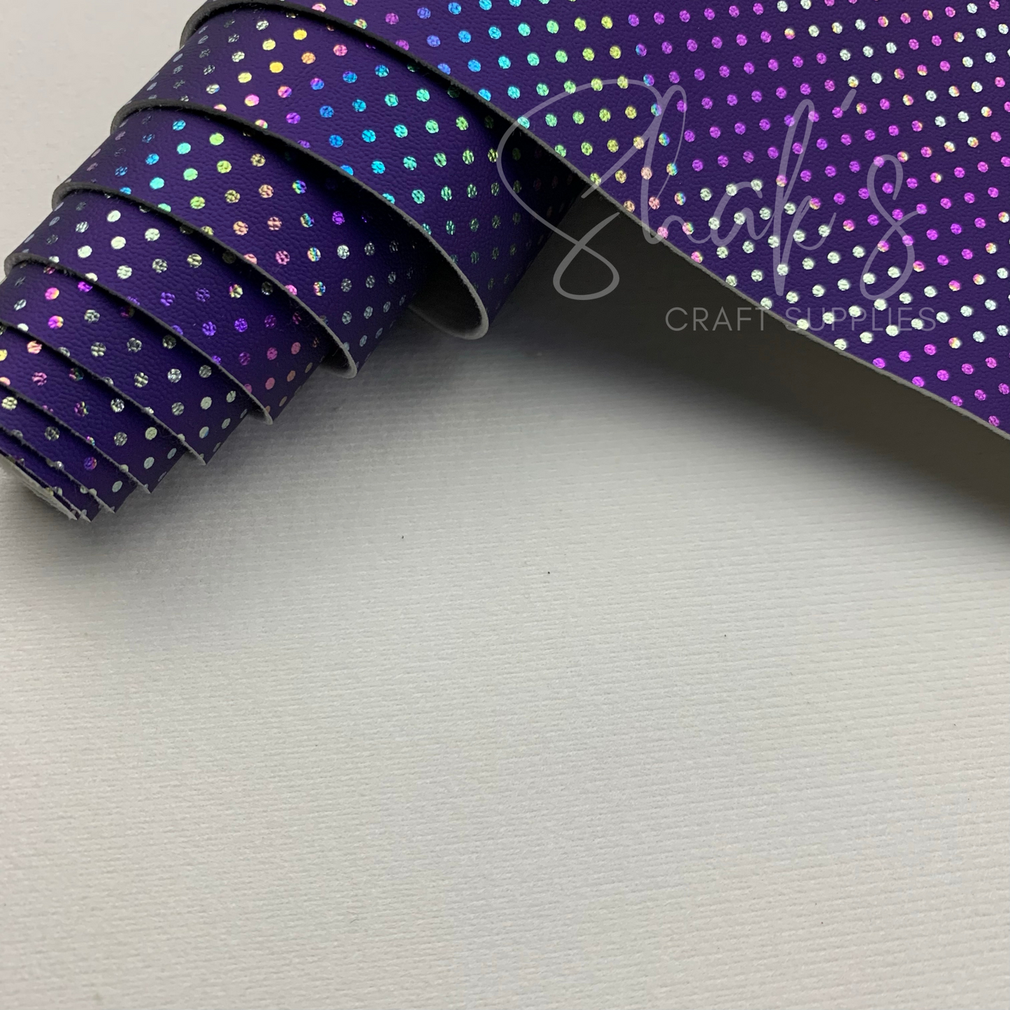 Laser Dots .8mm Smooth Faux Leather