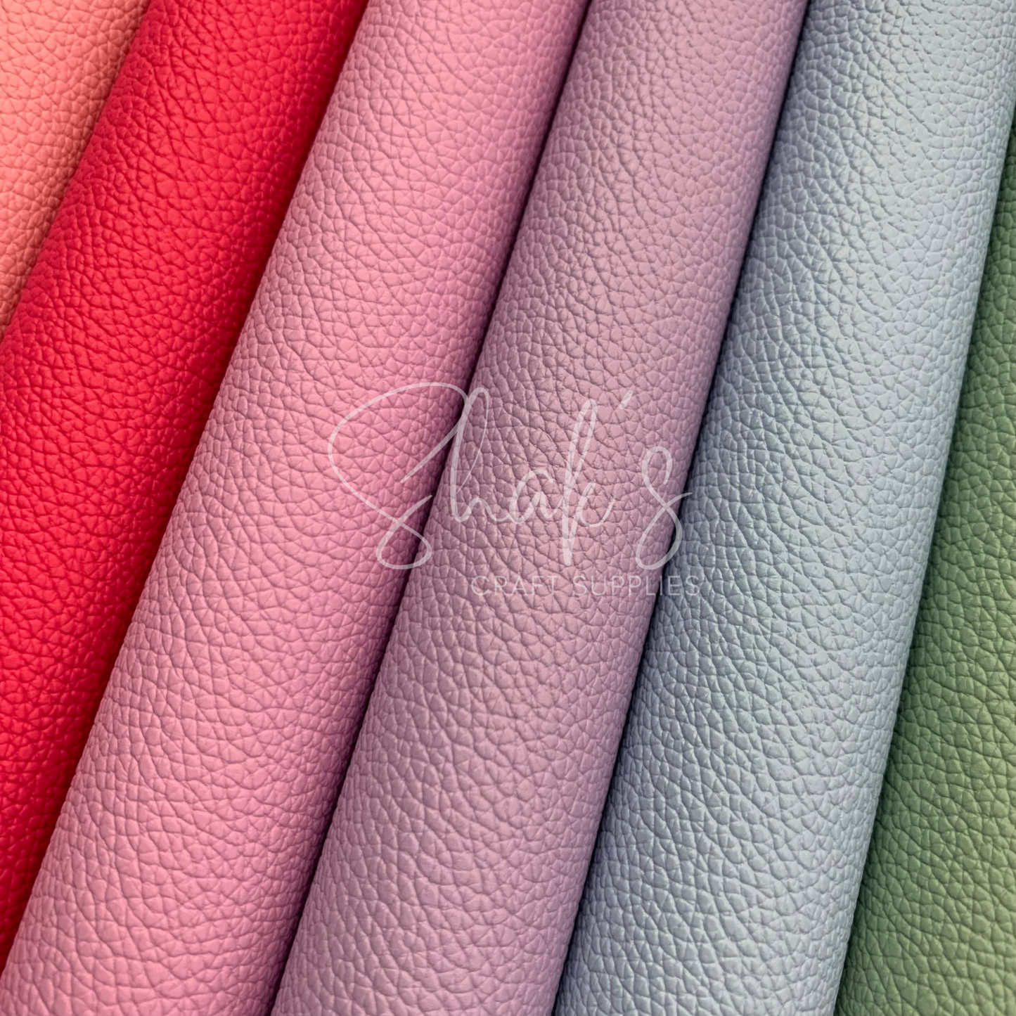 Small Pebble Litchi .6mm Faux Leather Sheets
