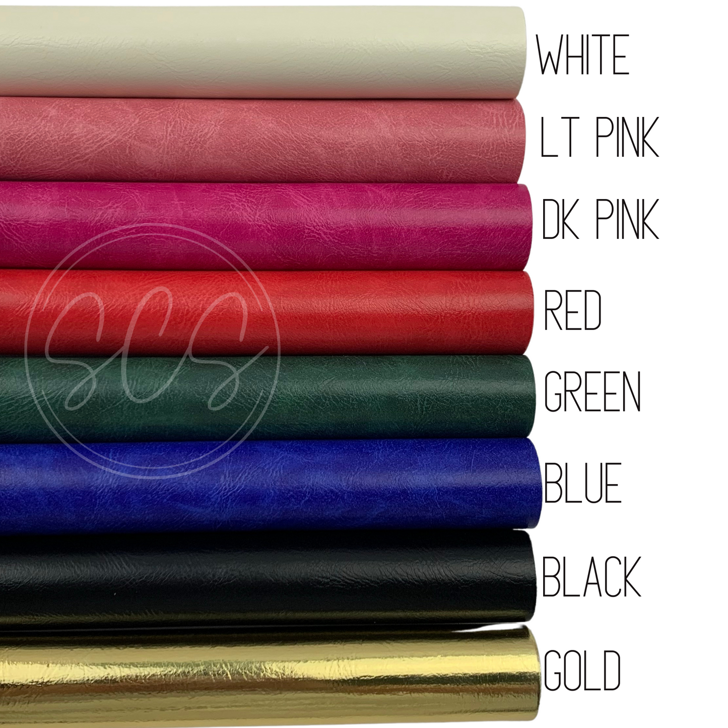 Glossy Textured Faux Leather Fabric Sheets