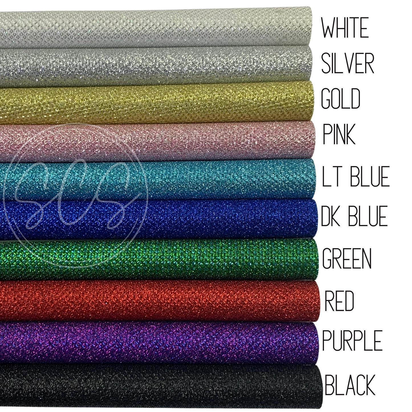 Diamond Laced Lattice Fine Glitter Canvas Faux Leather Fabric Sheets