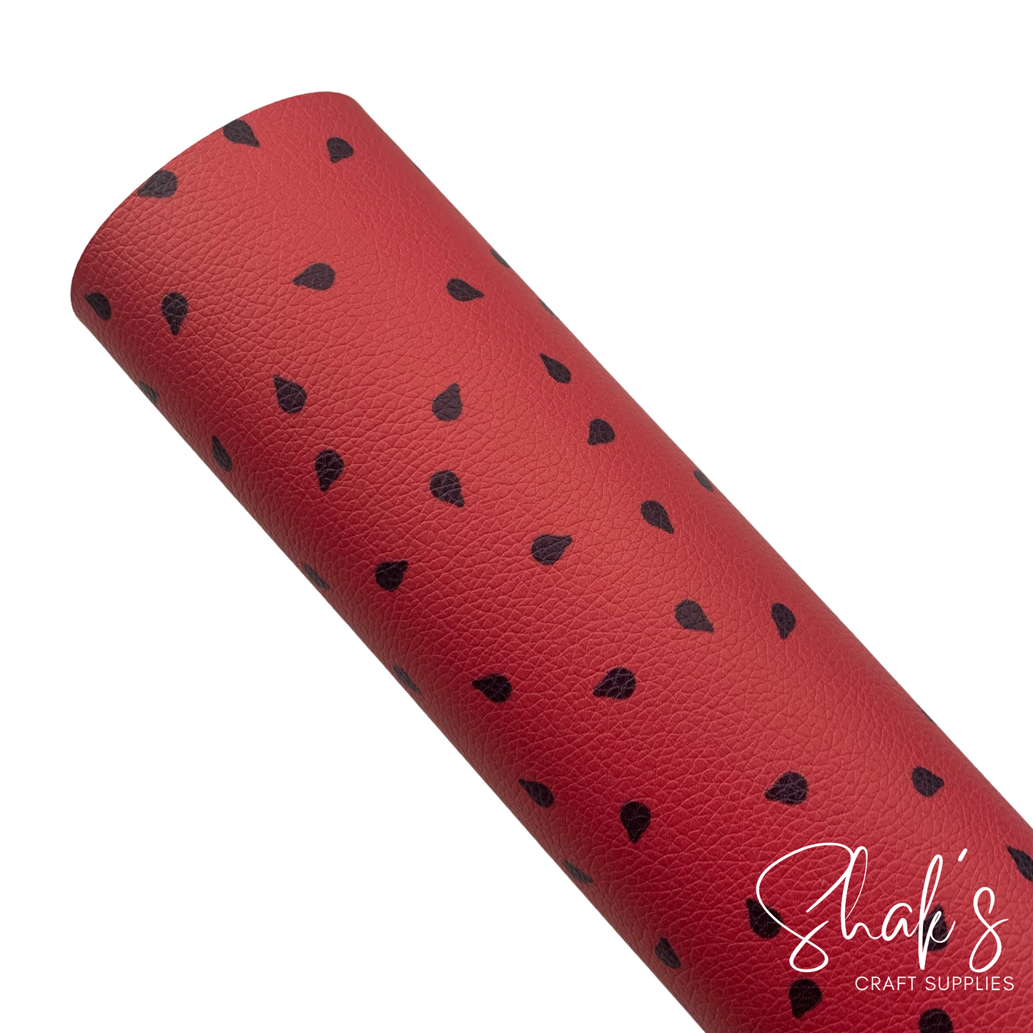 Watermelon Summer Pebble Vegan Leather Sheet