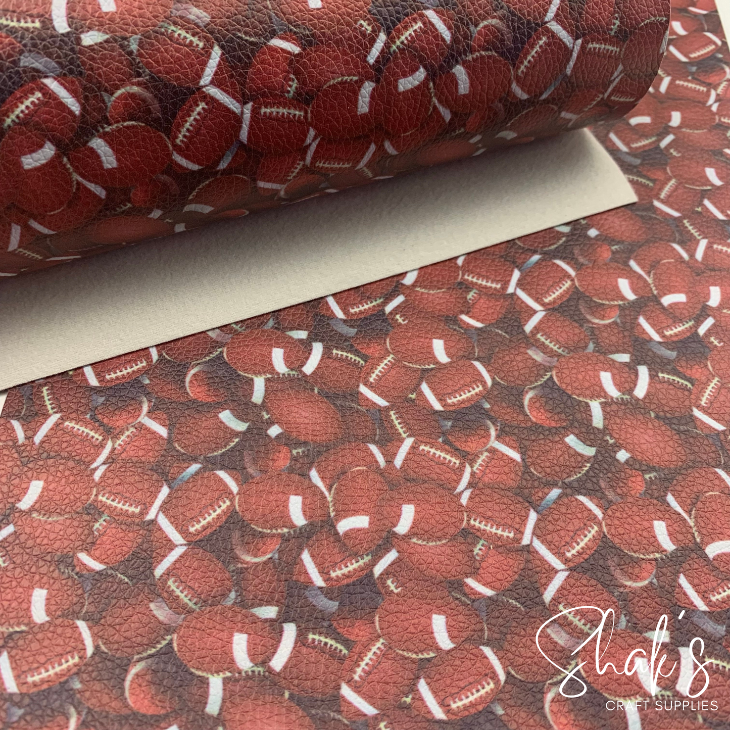 Football Pebble Vegan Leather Sheet