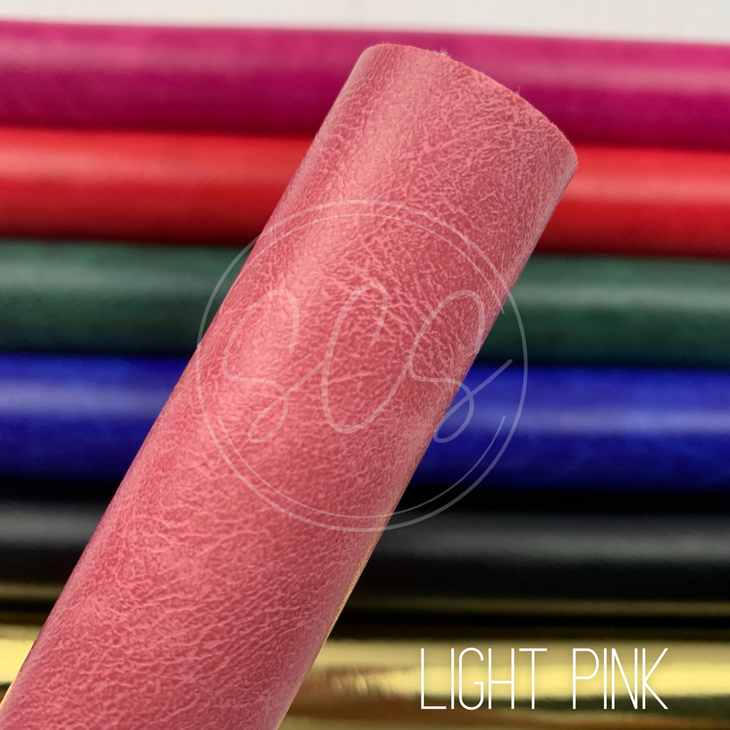 Glossy Textured Faux Leather Fabric Sheets