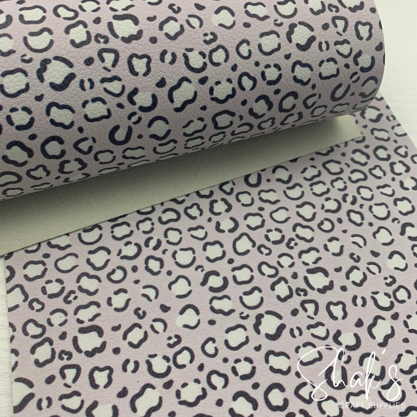 Muted Cheetah Leopard Animal Print Pebble Vegan Leather Sheet