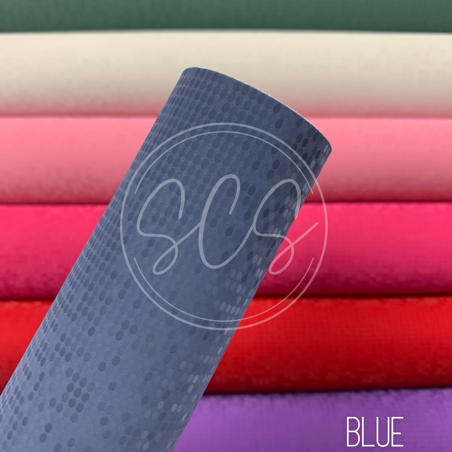 Pixels Smooth Faux Leather Fabric Sheets with Premium Backing