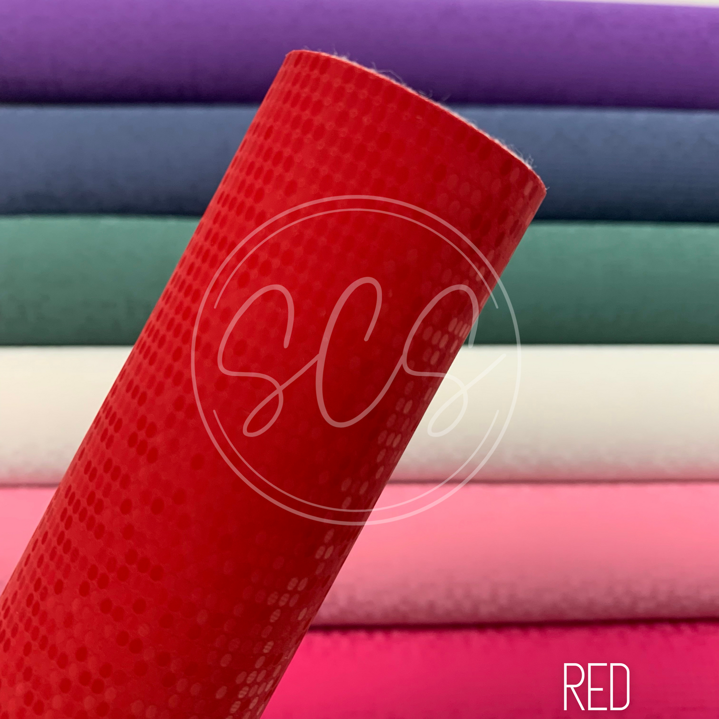 Pixels Smooth Faux Leather Fabric Sheets with Premium Backing