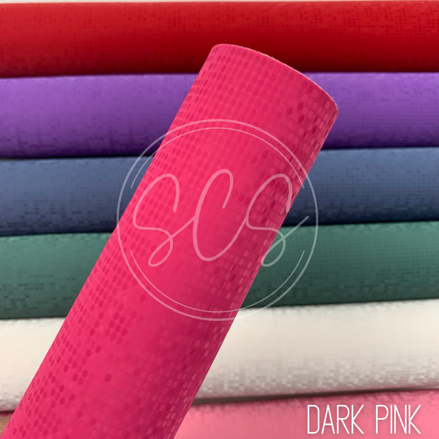 Pixels Smooth Faux Leather Fabric Sheets with Premium Backing