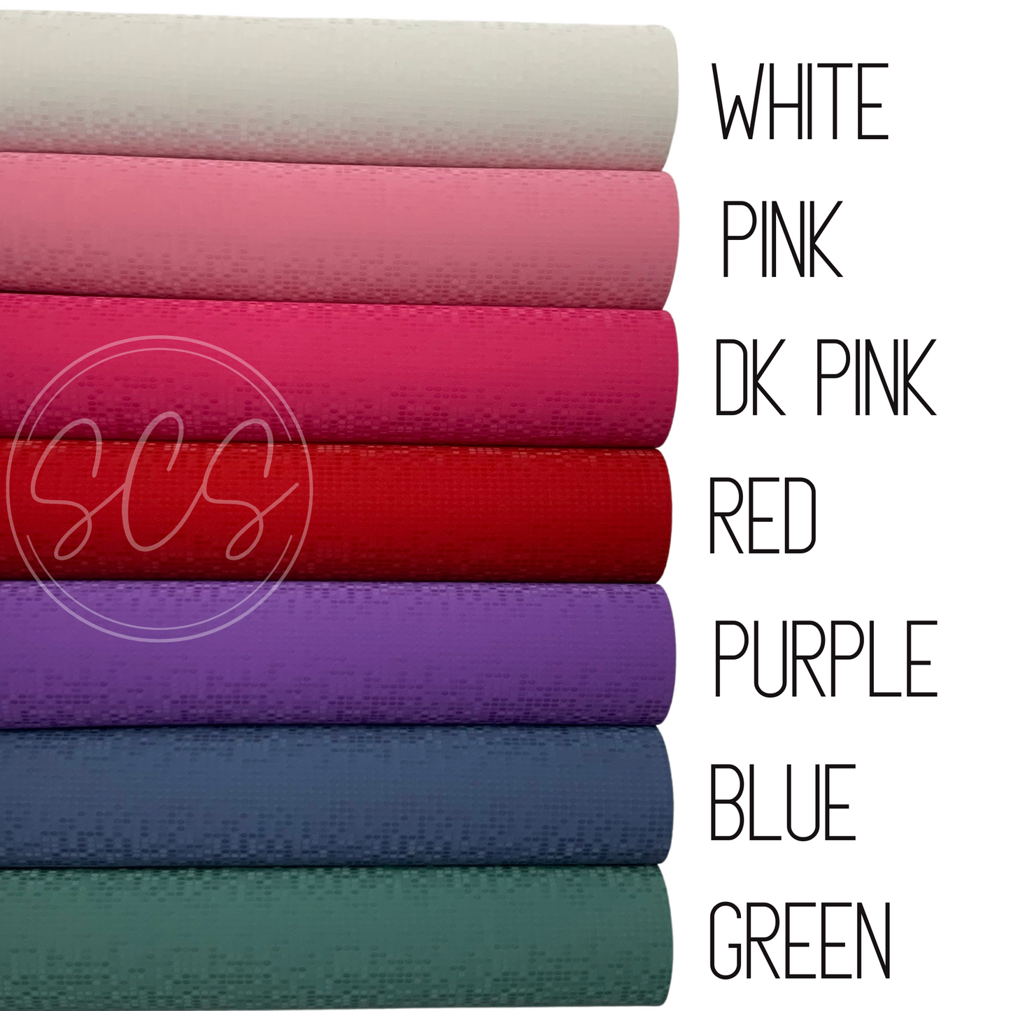 Pixels Smooth Faux Leather Fabric Sheets with Premium Backing