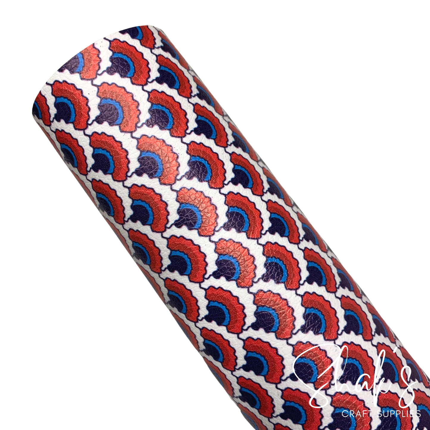 Floral Print Pebble Vegan Leather Sheet