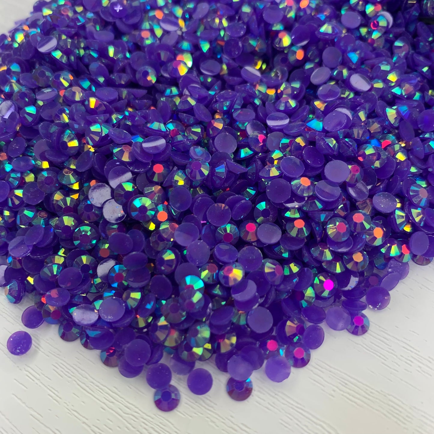 Dark Amethyst AB | Premium Jelly Resin Rhinestones | Non Hotfix | 3mm, 4mm or 5mm | Flatback