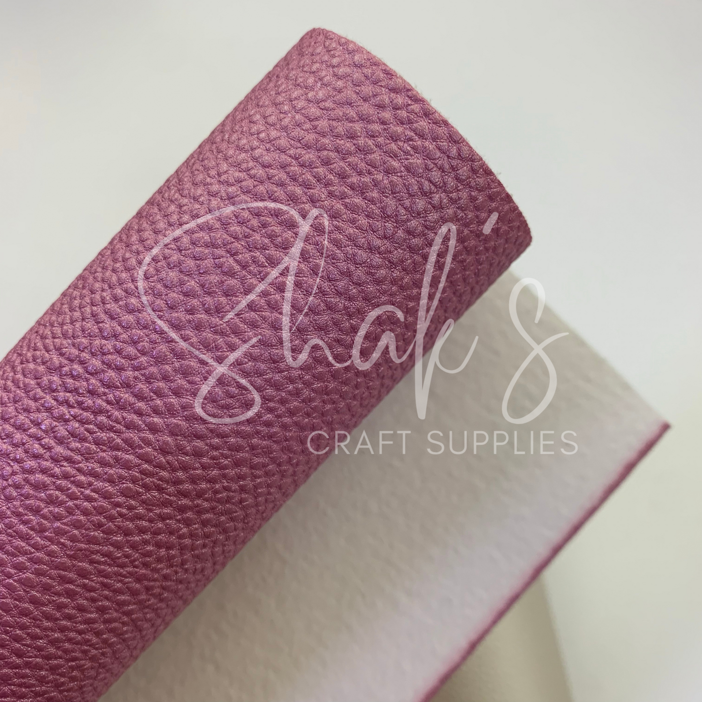 Pearlescent Pebble Litchi .85mm Faux Leather 1/3 and 1/2 Yard Rolls