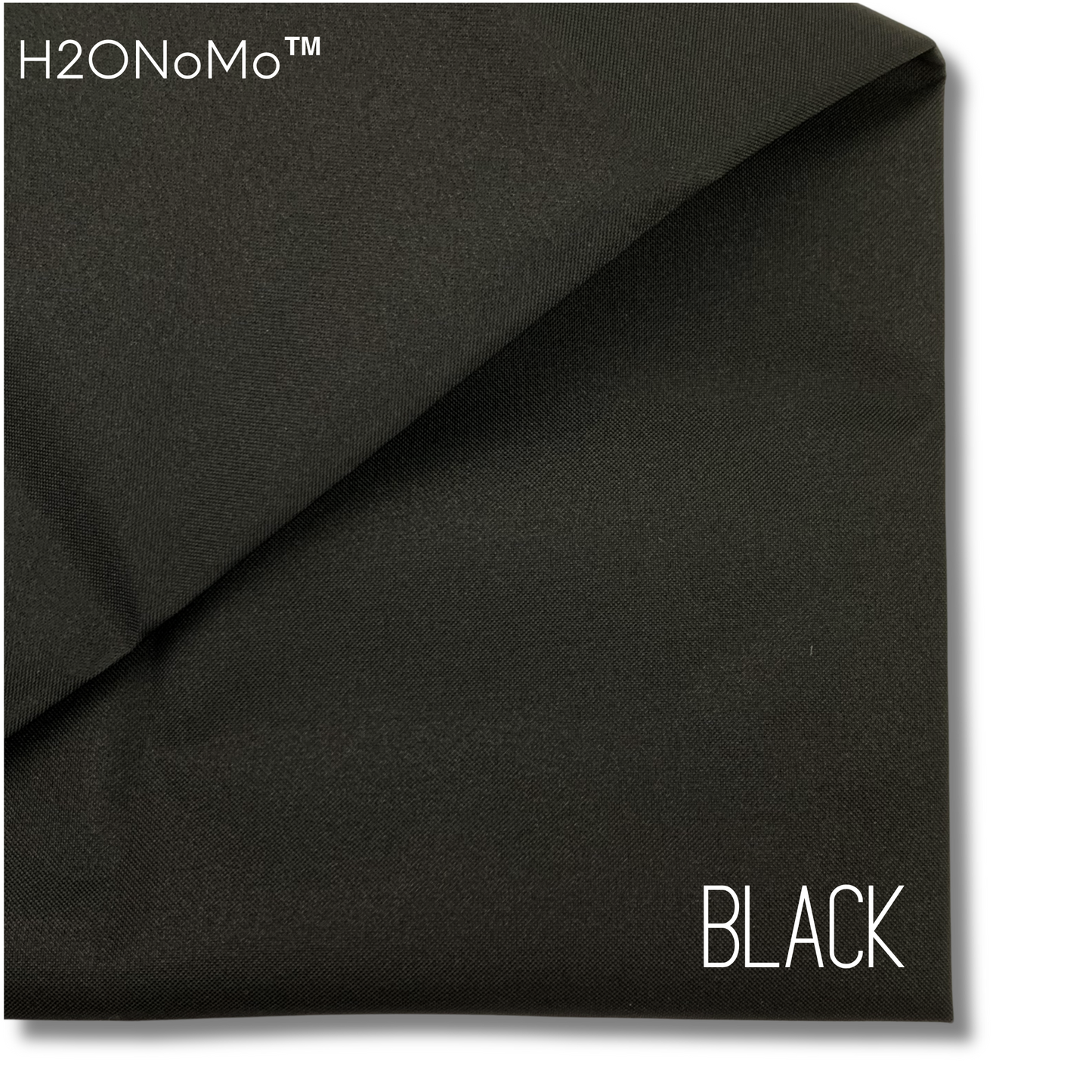 BLACK Solid Color H2ONoMo™ Water Resistant Canvas