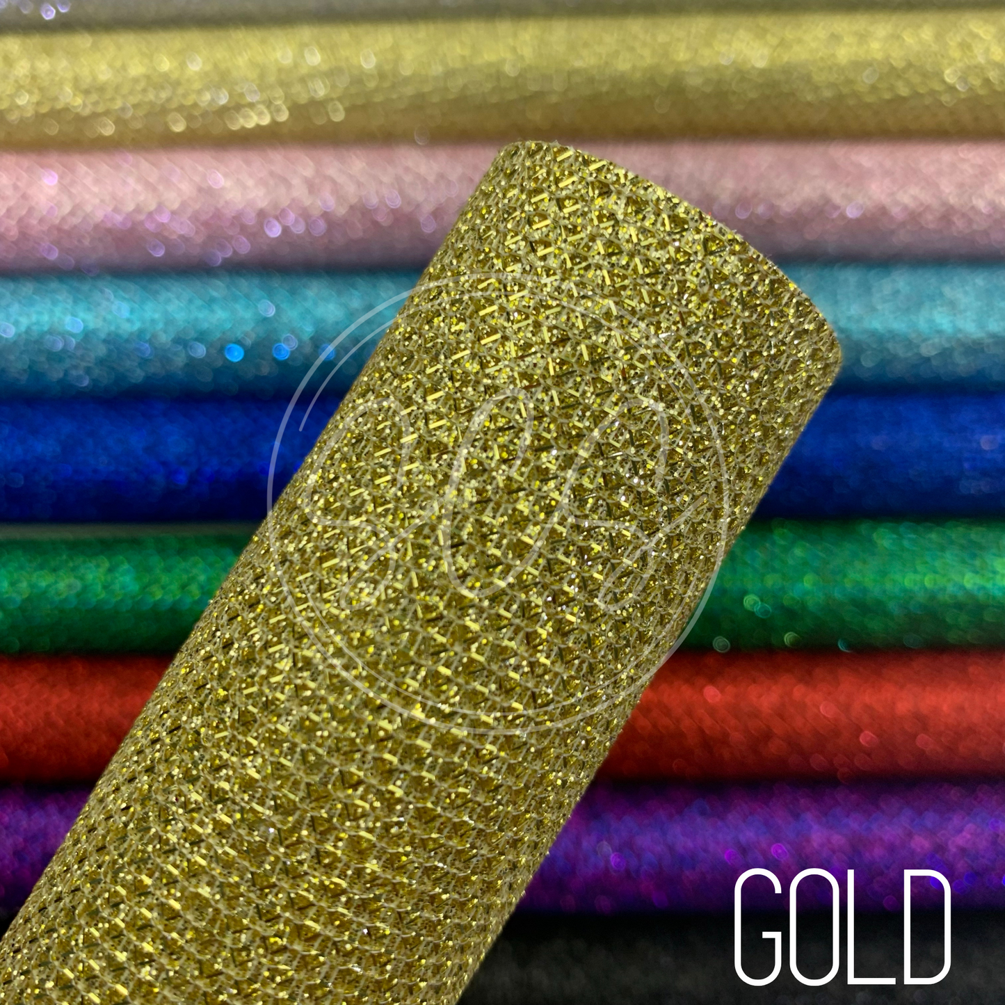 Diamond Laced Lattice Fine Glitter Canvas Faux Leather Fabric Sheets