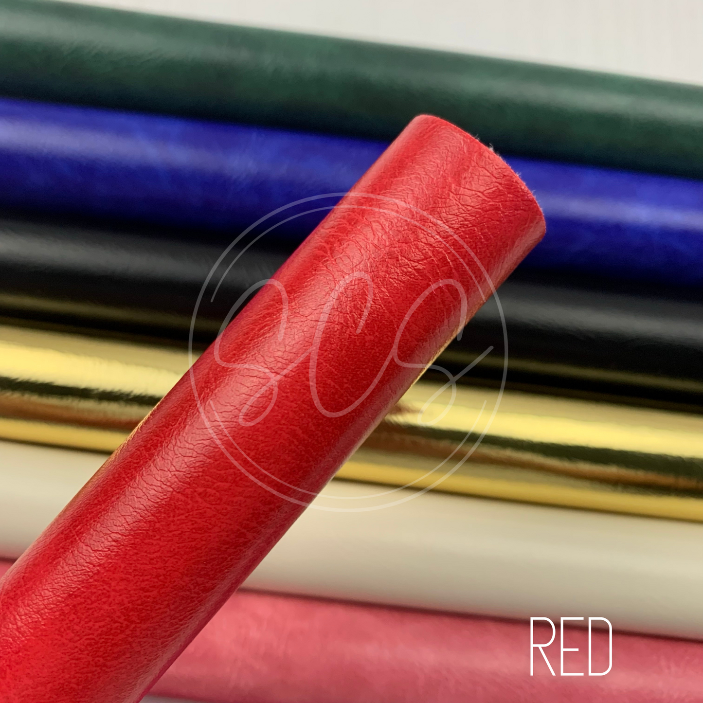 Glossy Textured Faux Leather Fabric Sheets