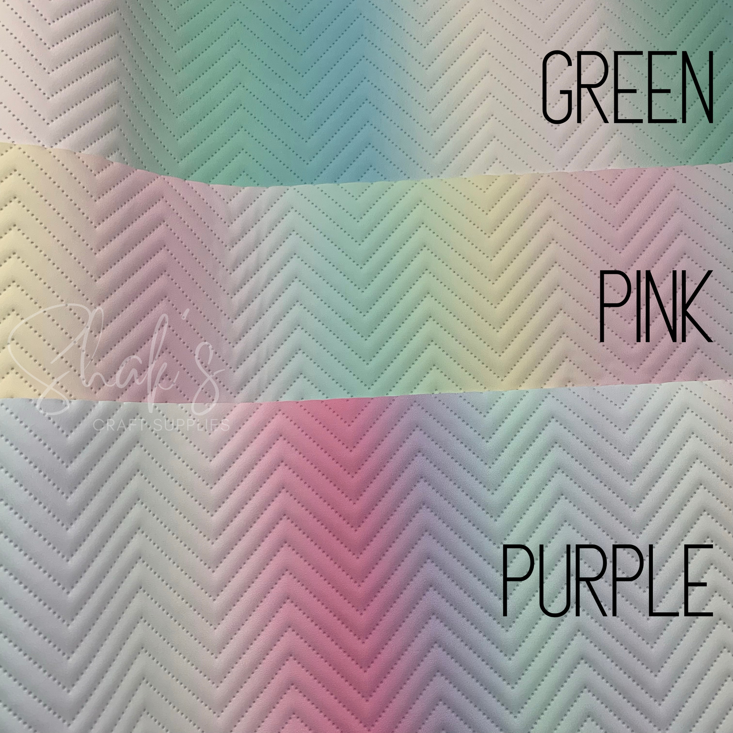 Marshmallow Ombre Quilted Vinyl Half Yard Roll