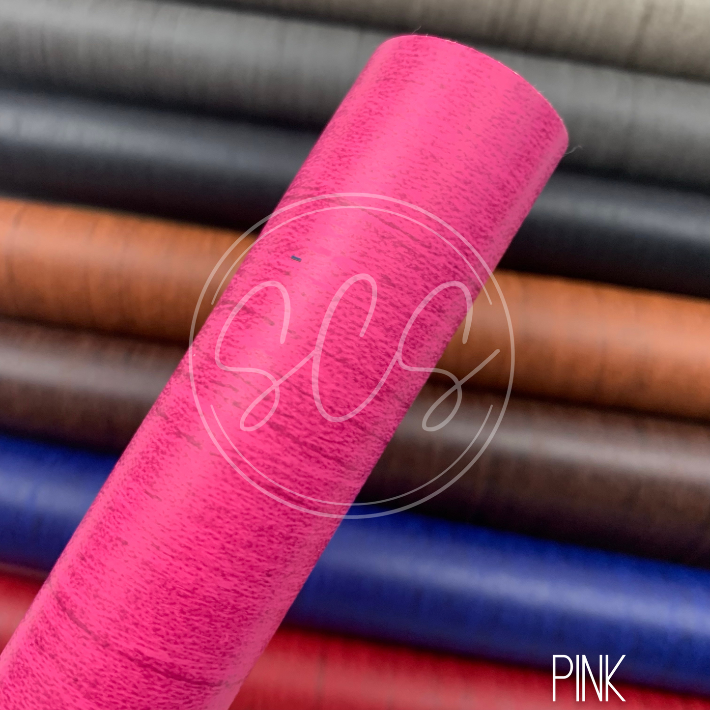 Wood Grain Smooth Faux Leather Fabric Sheets