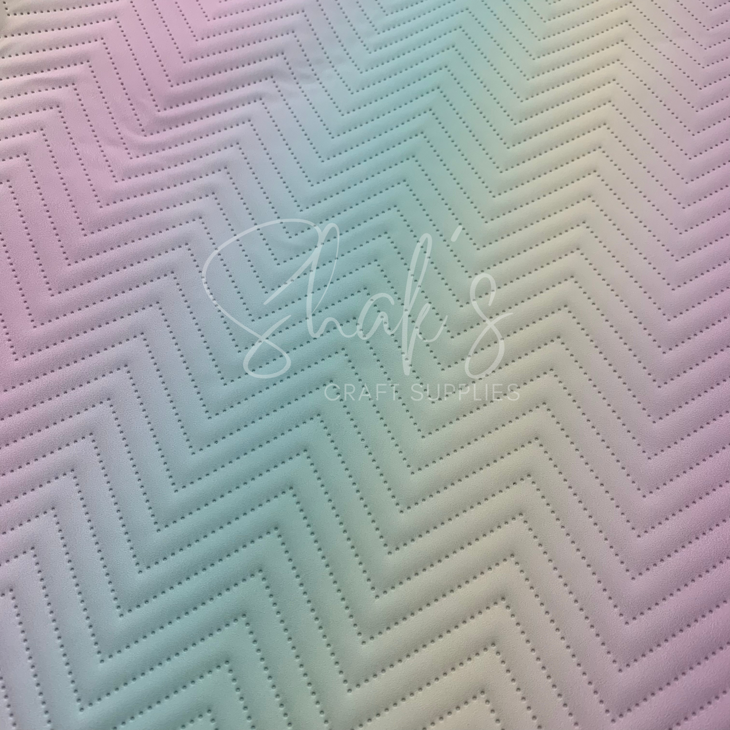 Marshmallow Ombre Quilted Vinyl Half Yard Roll