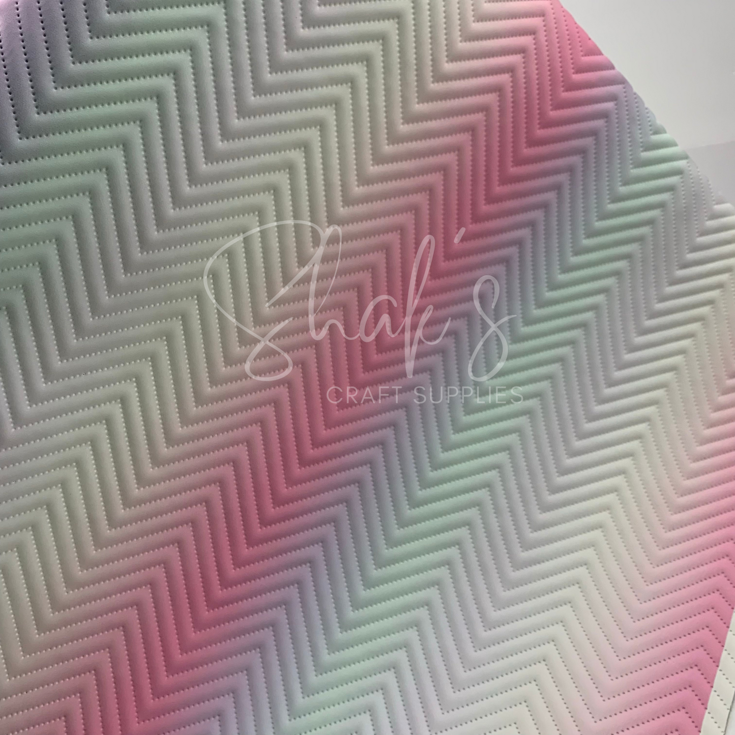 Marshmallow Ombre Quilted Vinyl Half Yard Roll