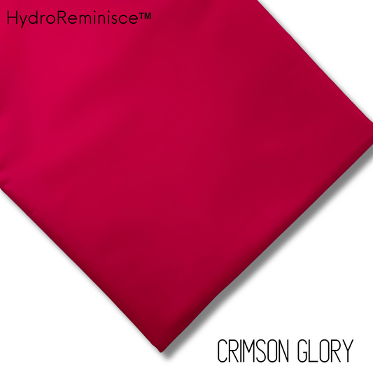 CRIMSON GLORY Solid Color HydroReminisce™ Luxury Fabric