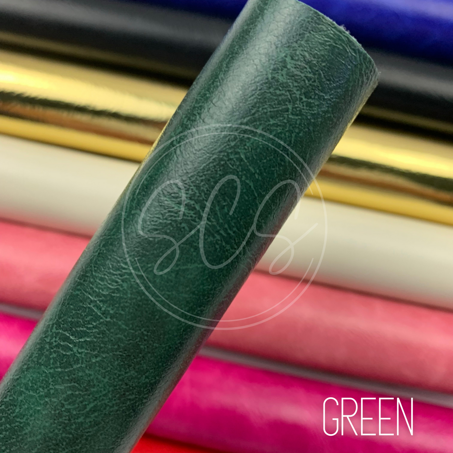 Glossy Textured Faux Leather Fabric Sheets