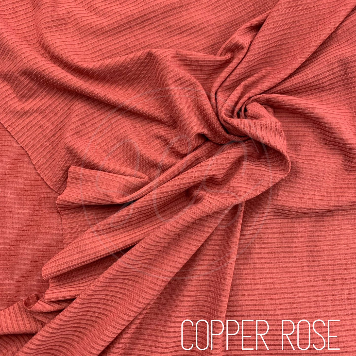 Pink Tones Rib Knit Stretch Fabric Strip, Half and Full Yards