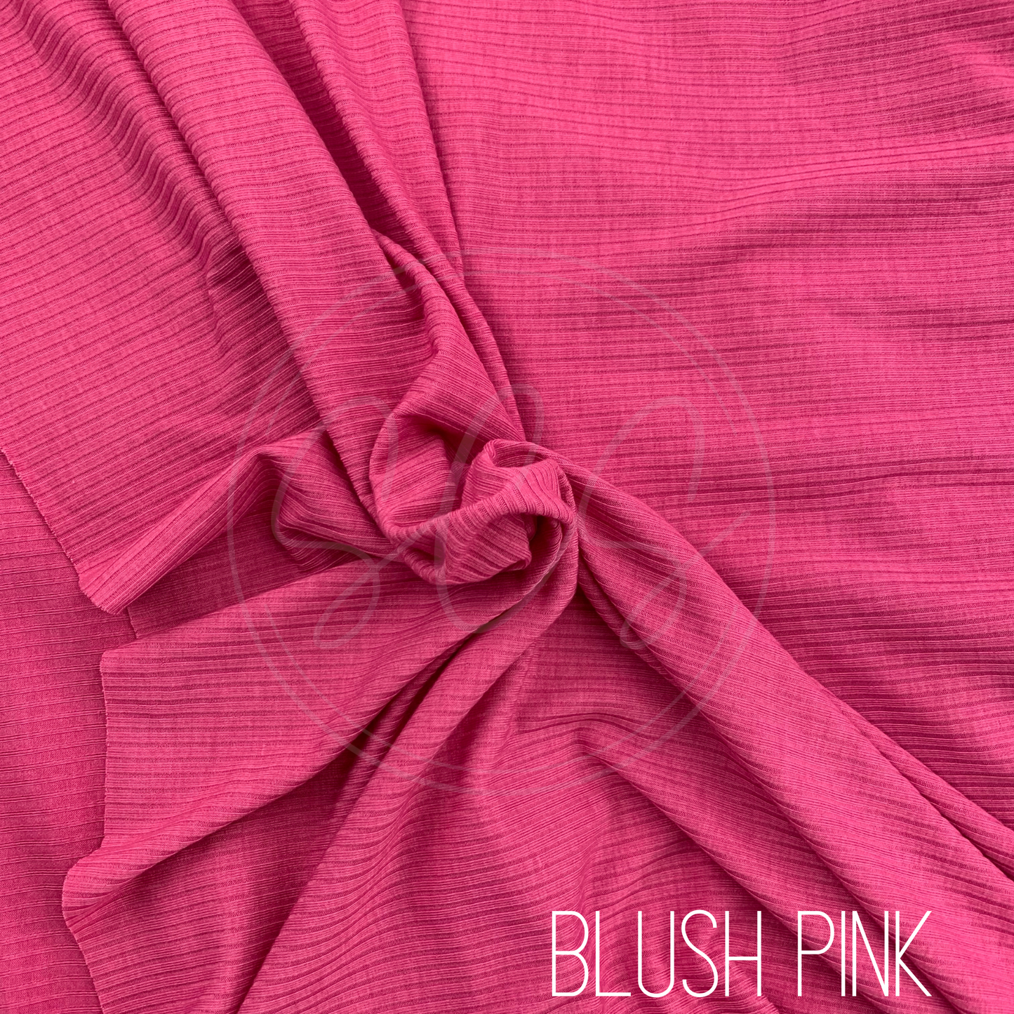Pink Tones Rib Knit Stretch Fabric Strip, Half and Full Yards