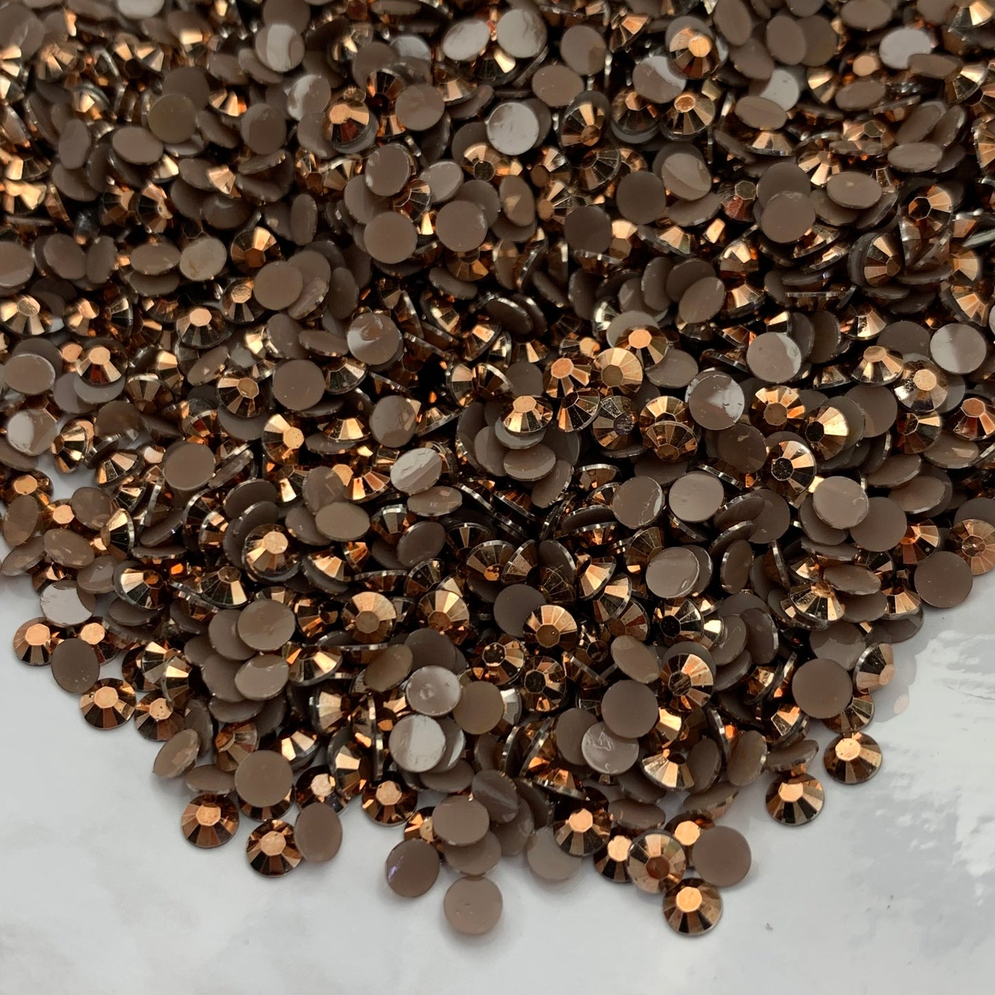 Antique Bronze | Premium Jelly Resin Rhinestones | Non Hotfix | 3mm, 4mm or 5mm | Flatback