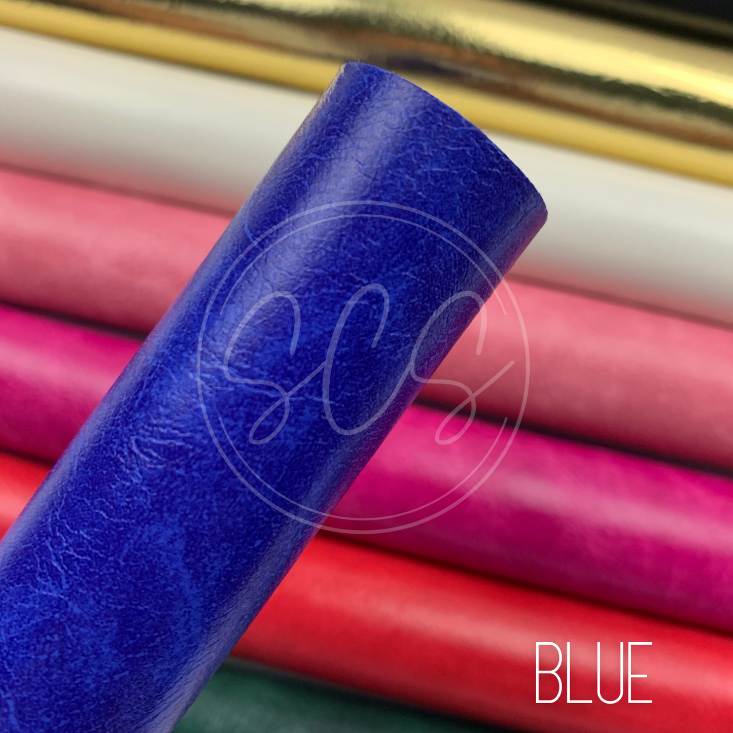 Glossy Textured Faux Leather Fabric Sheets