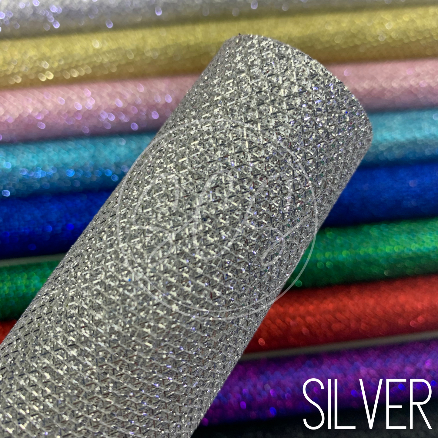 Diamond Laced Lattice Fine Glitter Canvas Faux Leather Fabric Sheets