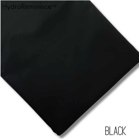 BLACK Solid Color HydroReminisce™ Luxury Fabric