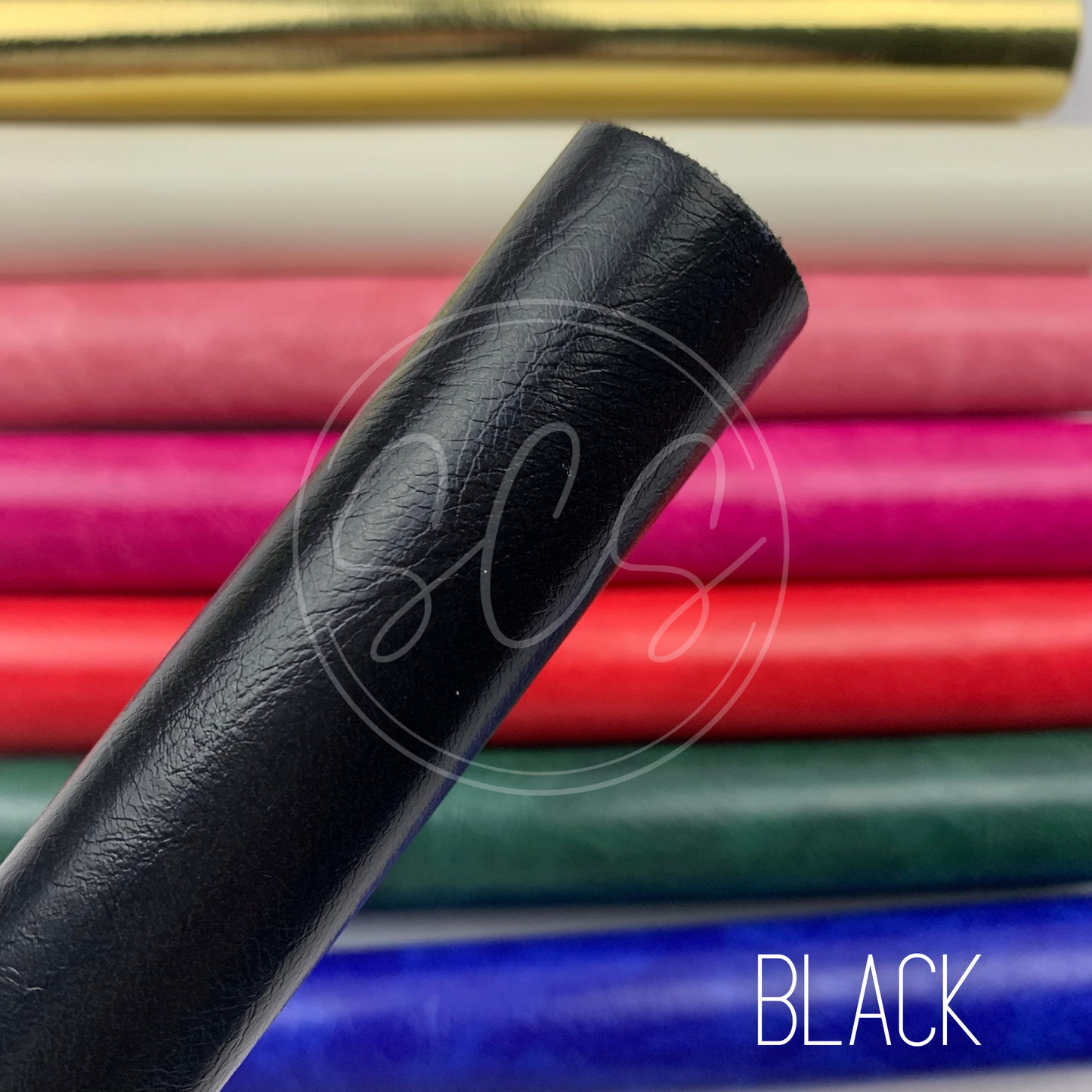 Glossy Textured Faux Leather Fabric Sheets