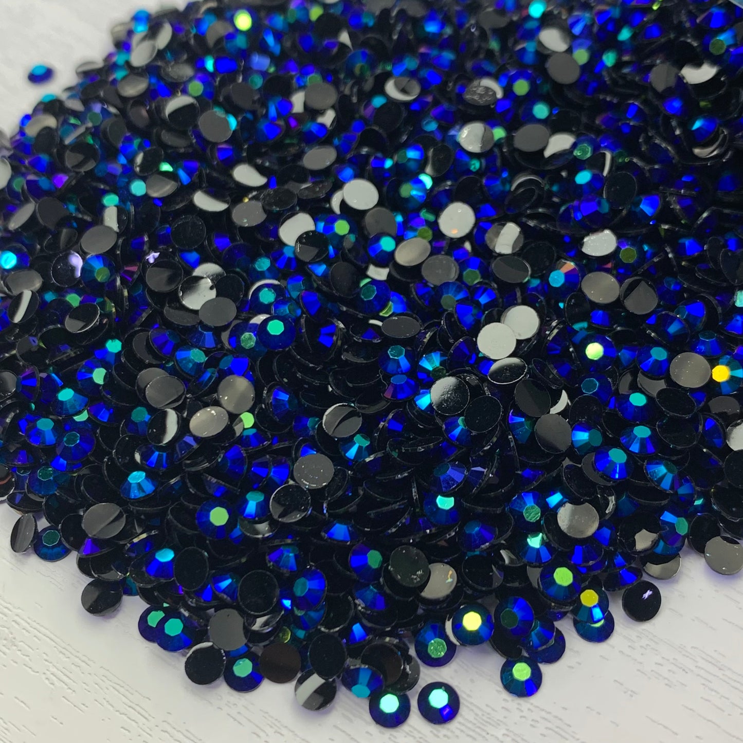 Jet Base Purple Blue AB | Premium Jelly Resin Rhinestones | Non Hotfix | 3mm, 4mm or 5mm | Flatback