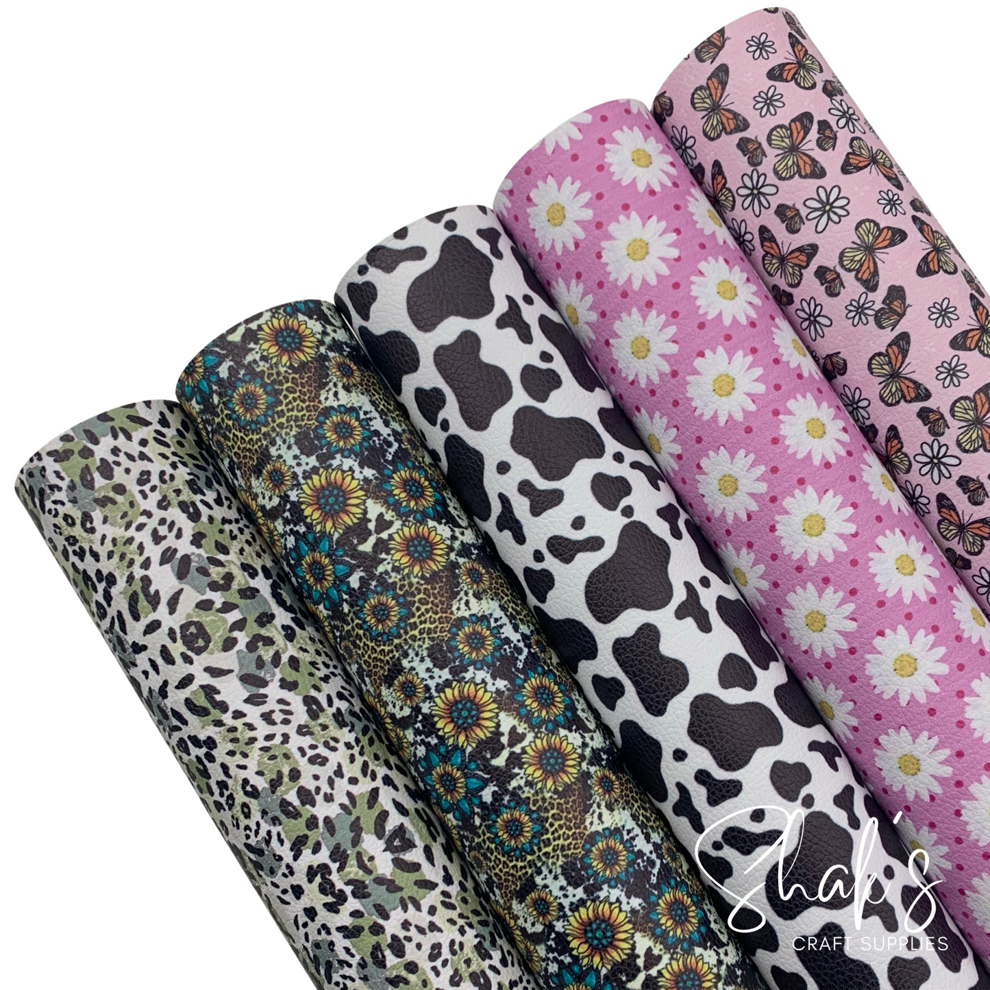 Printed Vegan Leather Fabric