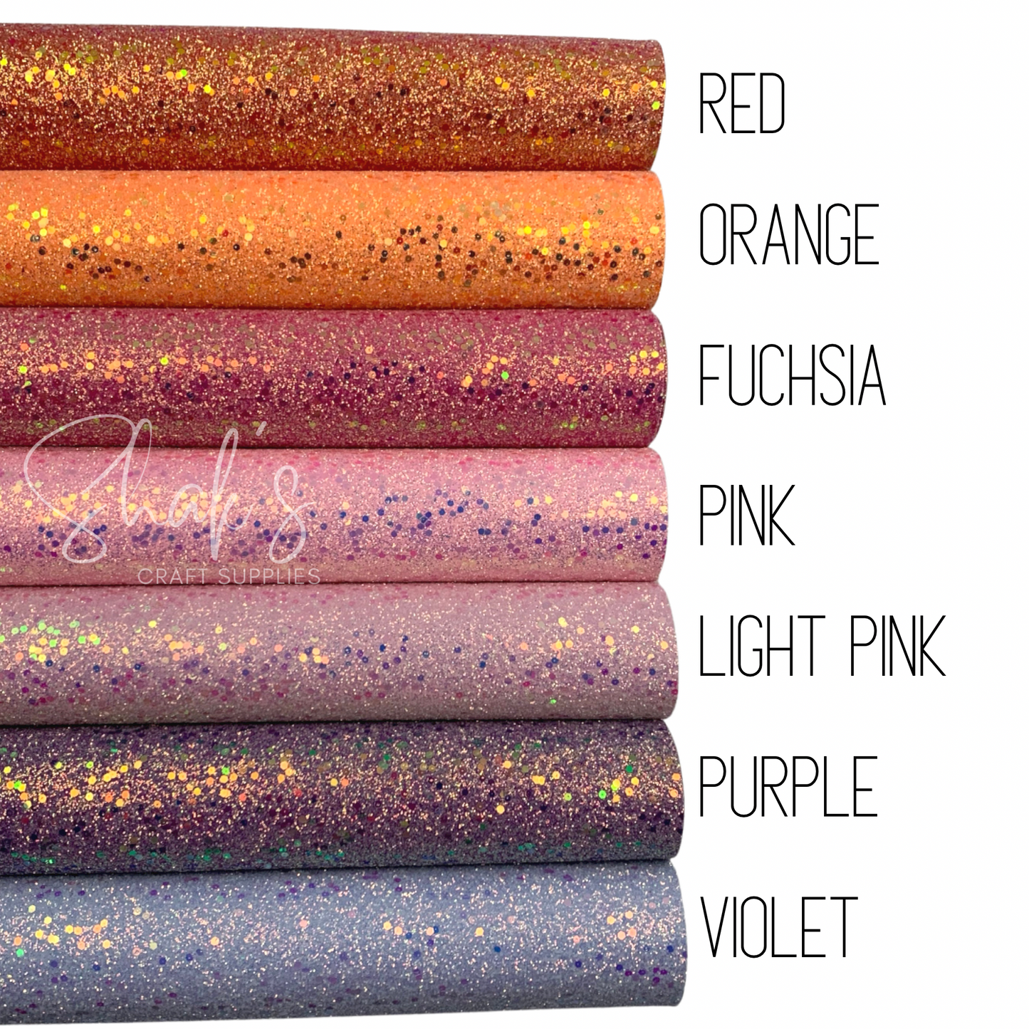 Iridescent Sequin Chunky Glitter Faux Leather