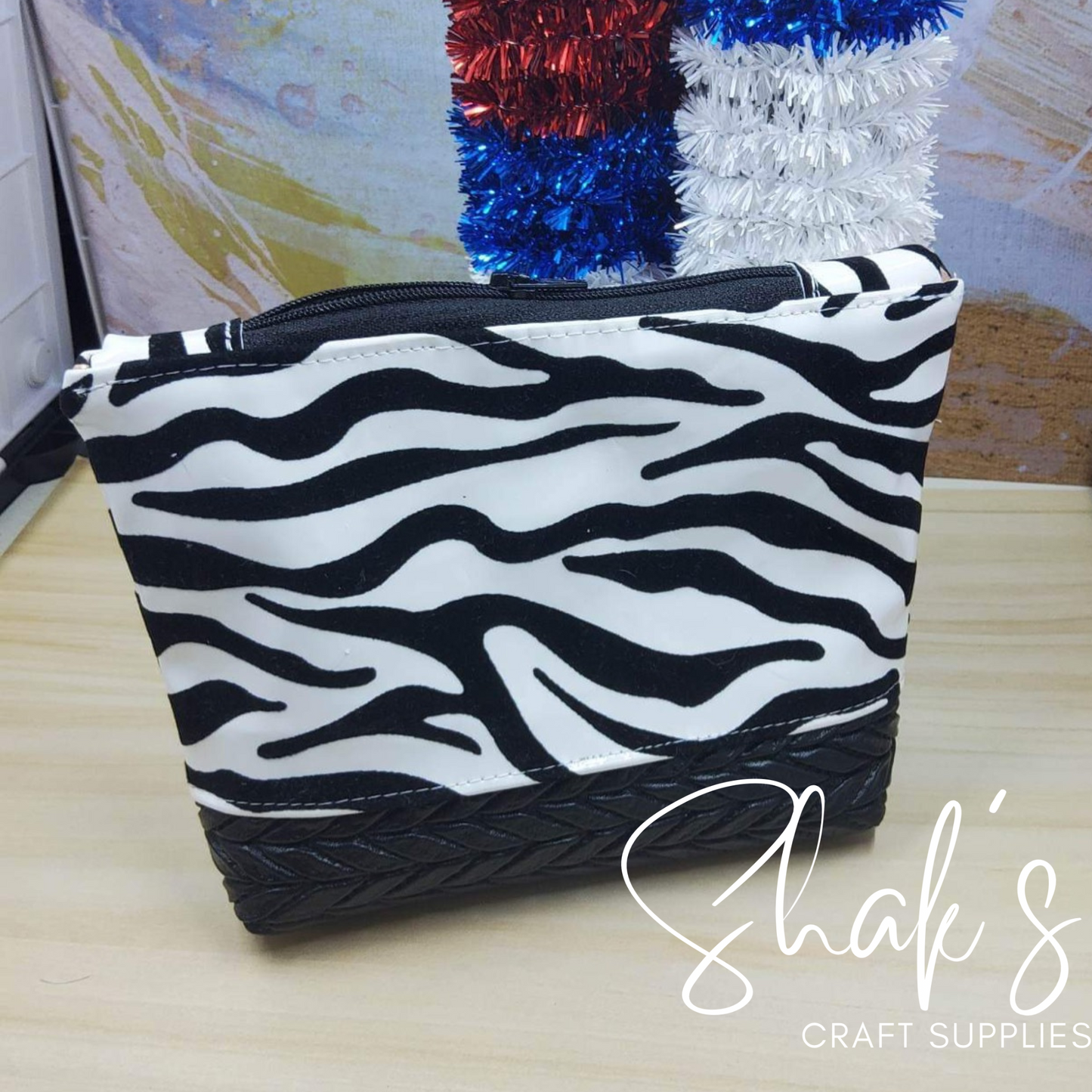 Zebra and Giraffe Velvet Embossed Vinyl Faux Leather 1/2 Yard Rolls