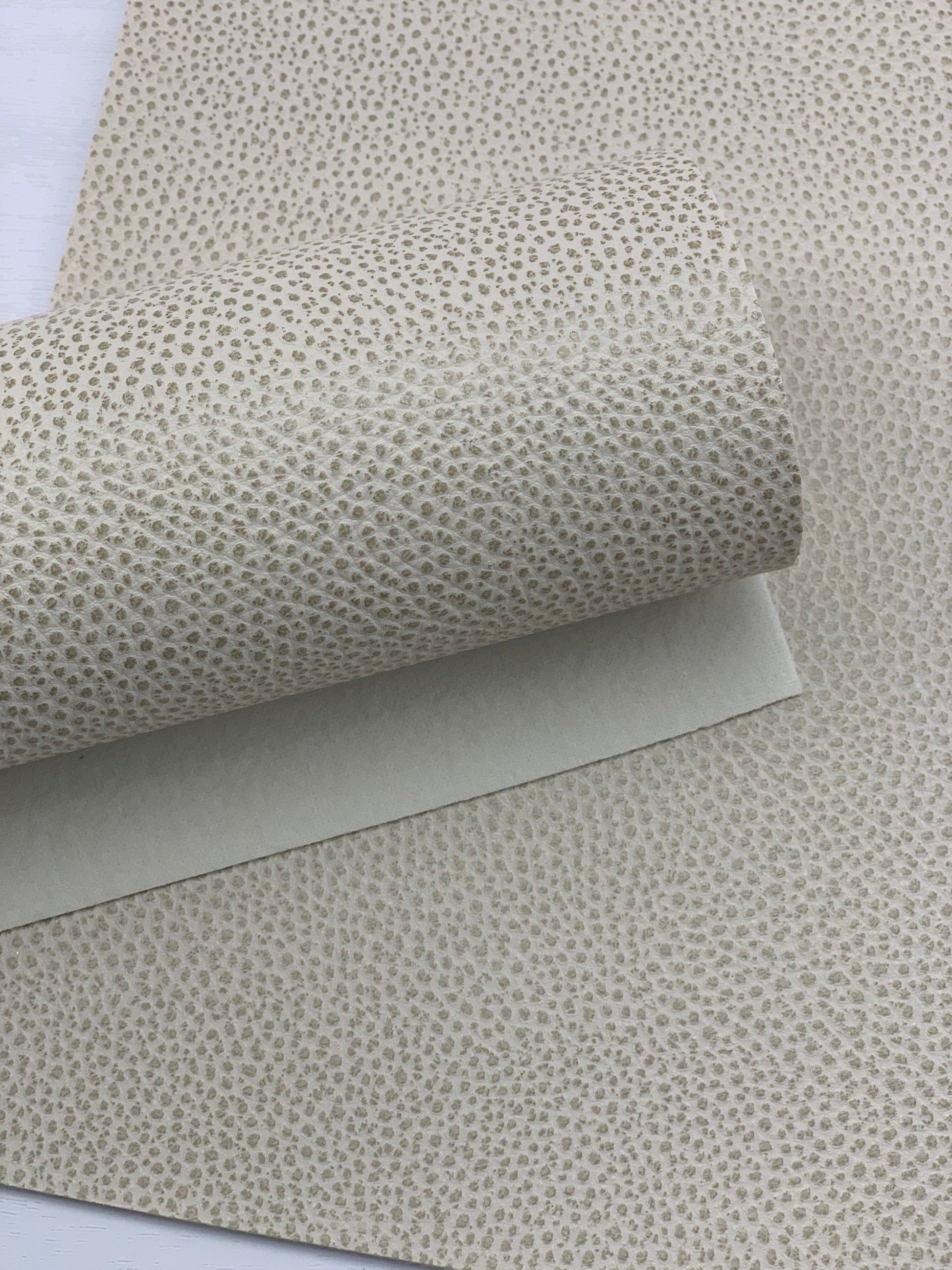 Tan Cream Pebbles Textured Embossed Faux Leather Sheet