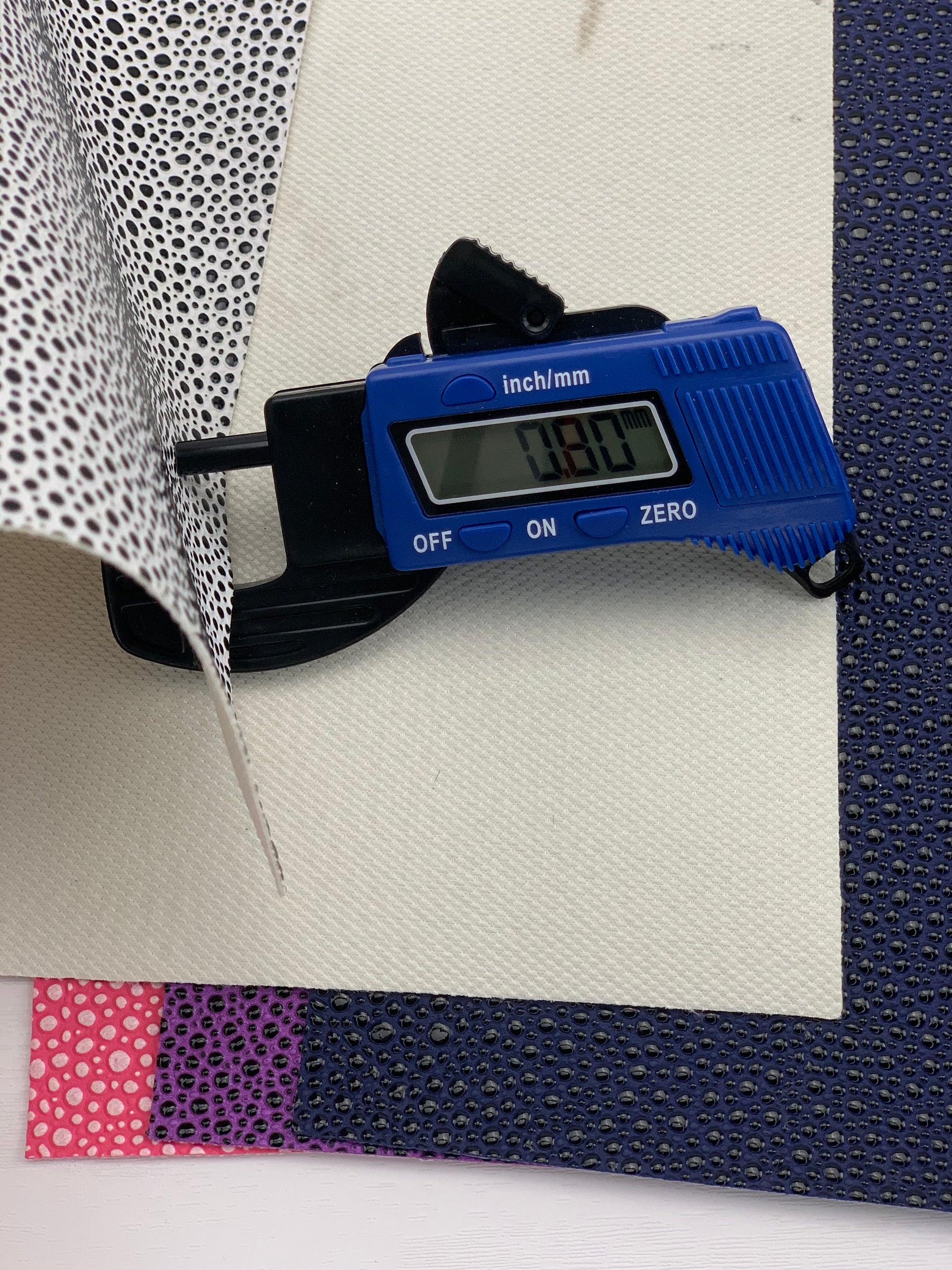 Watermelon Red Pebbles Textured Embossed Faux Leather Sheet