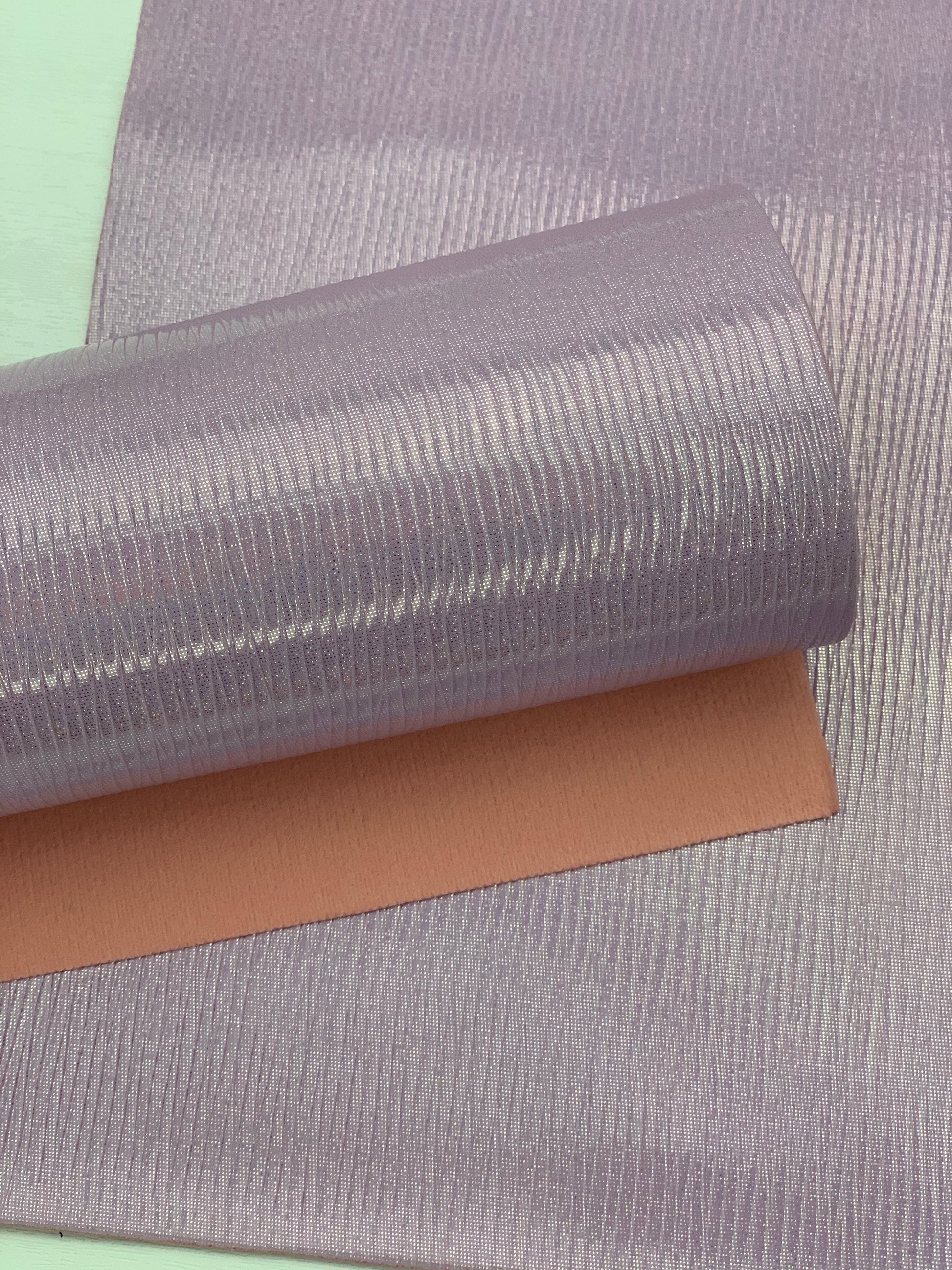 Purple Ridged Glossy Textured Embossed Faux Leather Sheet
