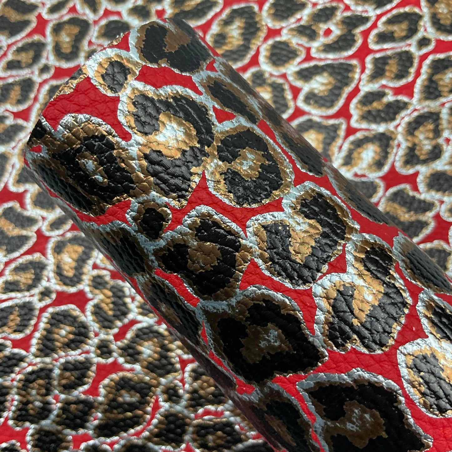 Leopard Pebbled Faux Leather