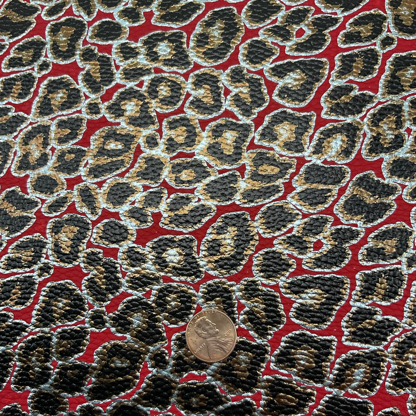 Leopard Pebbled Faux Leather