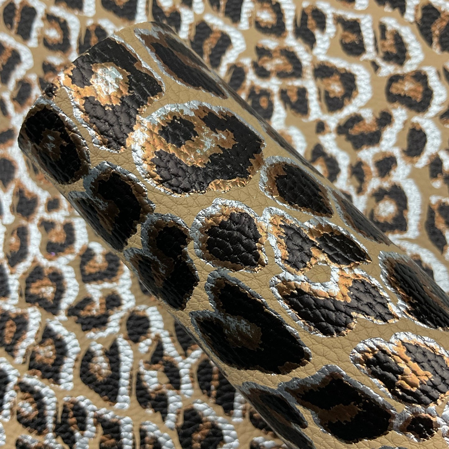 Leopard Pebbled Faux Leather